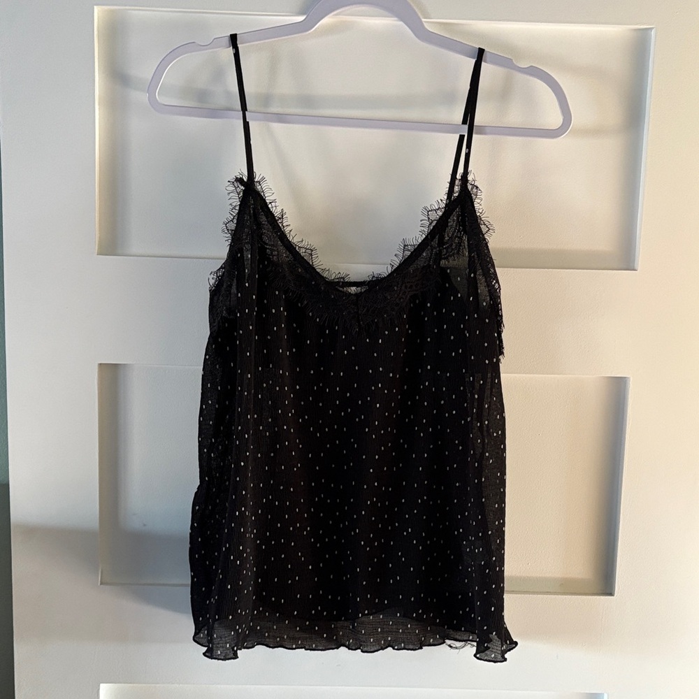 Stylish Black Polka Dot Camisole